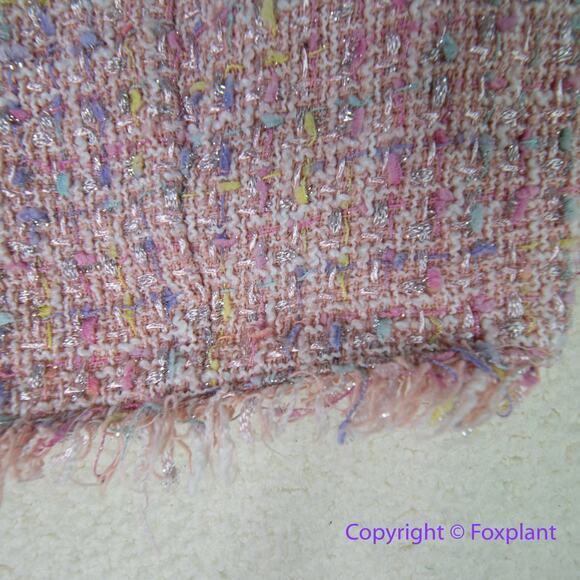 Eloquii tweed cropped top rainbow pink women plus size 16 - Picture 3 of 10